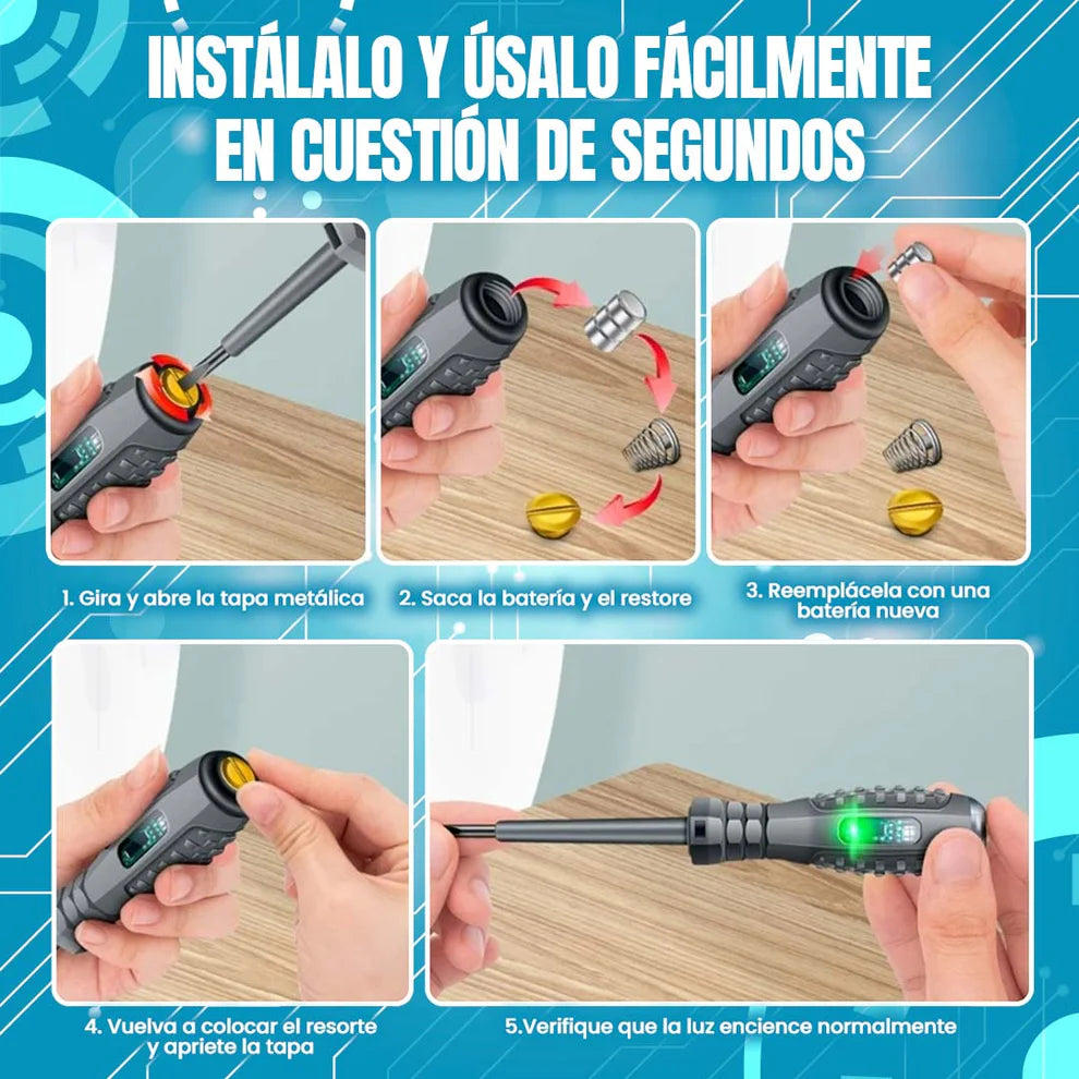 Destornillador Detector de Corriente 🎁Promo 2x1🎁