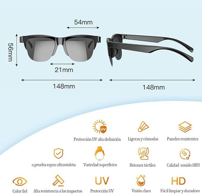 LENTES DE SOL CON AUDIFONOS MANOS LIBRES