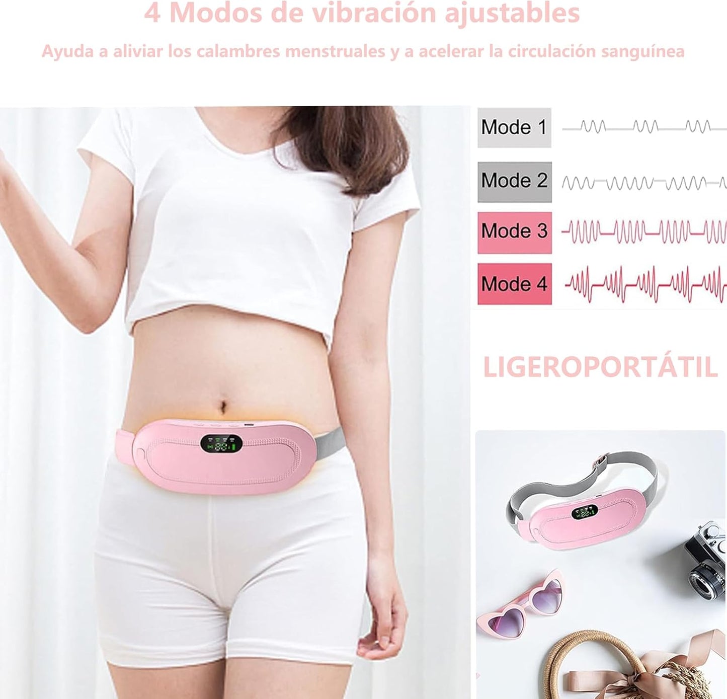 Masajeador Électrico para dolor menstrual WarmRelief™ | Despídete del dolor menstrual, dale la bienvenida al alivio inmediato.