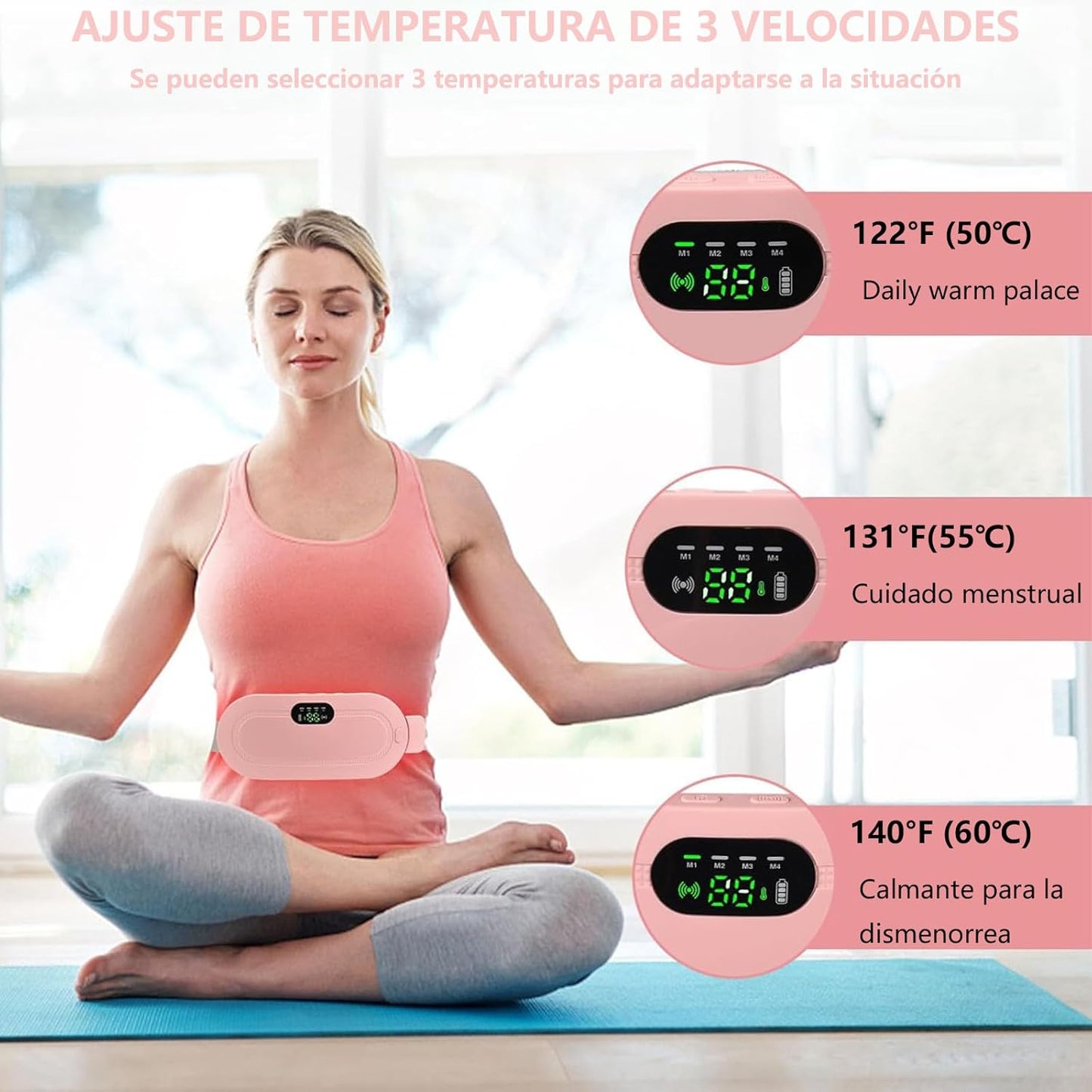 Masajeador Électrico para dolor menstrual WarmRelief™ | Despídete del dolor menstrual, dale la bienvenida al alivio inmediato.