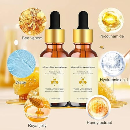Serum de Veneno de Abejas Bee™ | El Secreto Natural para una Piel Firme, Radiante y Sin Edad