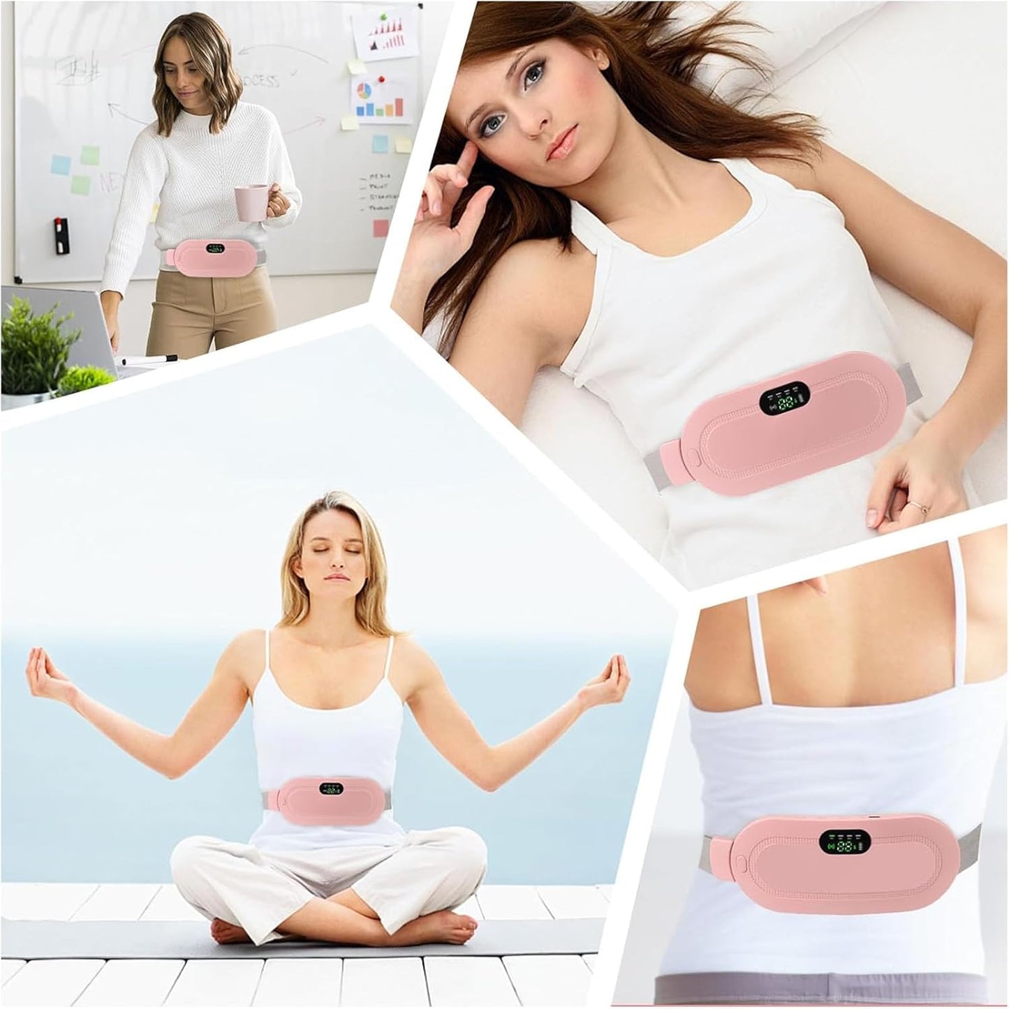 Masajeador Électrico para dolor menstrual WarmRelief™ | Despídete del dolor menstrual, dale la bienvenida al alivio inmediato.