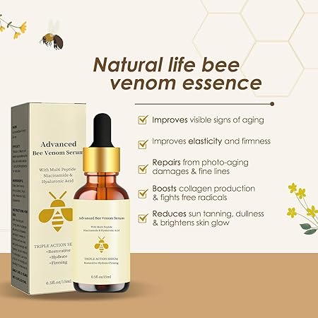Serum de Veneno de Abejas Bee™ | El Secreto Natural para una Piel Firme, Radiante y Sin Edad