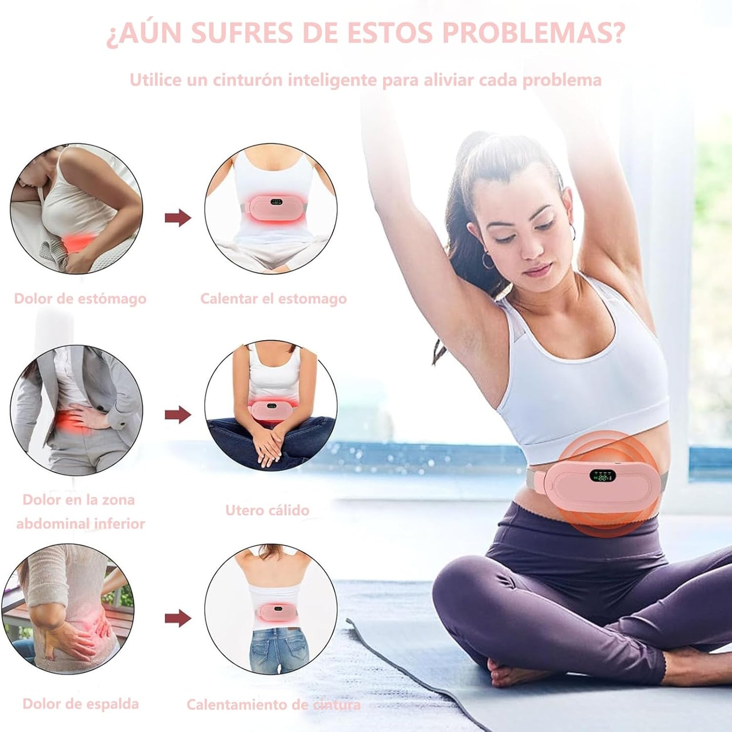 Masajeador Électrico para dolor menstrual WarmRelief™ | Despídete del dolor menstrual, dale la bienvenida al alivio inmediato.