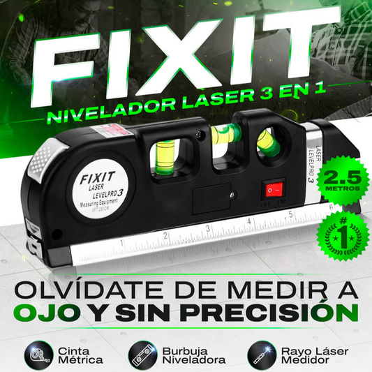 FIXIT herramienta de Nivelación Láser 3 en 1