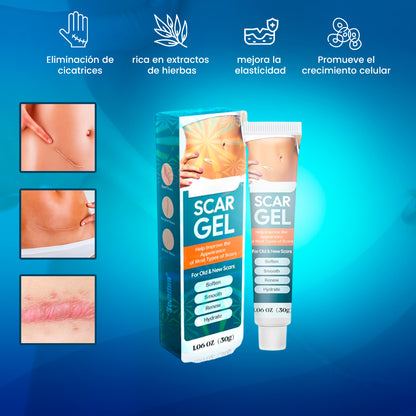 Crema para eliminar cicatrices Scar Gel™ | No más cicatrices. Solo piel renovada