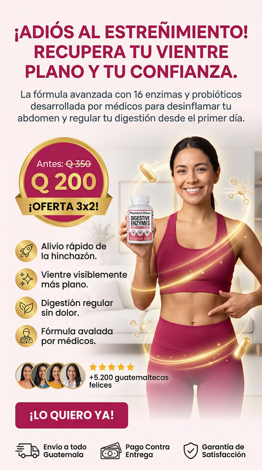 Enzimas digestiva - ¡Adios al estreñimiento!