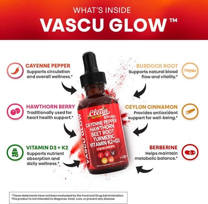 Gotas Naturales Vascu Glow™ | Gotas naturales que apoyan tu presión arterial y fortalecen tu corazón